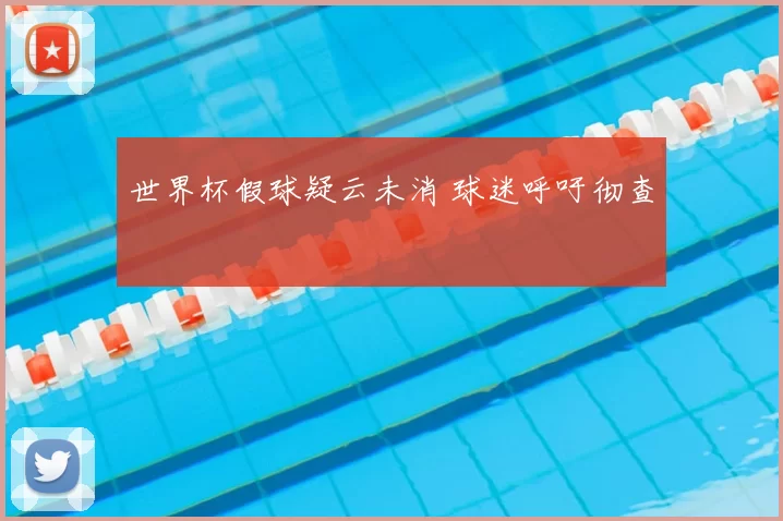 世界杯假球疑云未消 球迷呼吁彻查